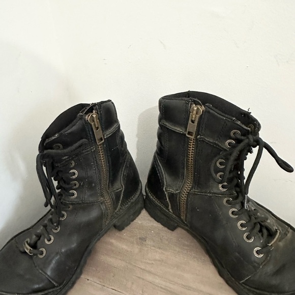 Men's Harley-Davidson Side Zip Motorcycle Boots Casper 94043 Size 9 Black VTG - Picture 6 of 6